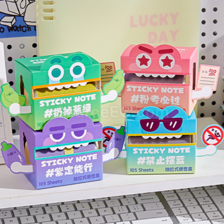 客製化抽拉式透明便條紙Memo紙禮品