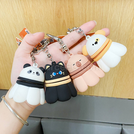 客製化可旋轉羽毛球減壓鑰匙扣禮品