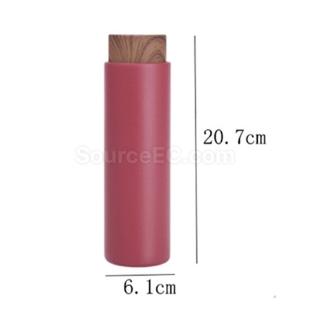 客製化木紋蓋口袋保溫杯禮品