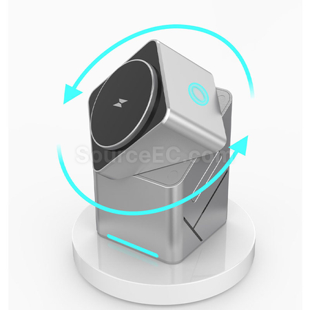 客製化魔方旋轉三合一無線充禮品