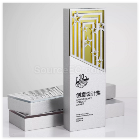 客製化創意鏡面水晶獎杯禮品