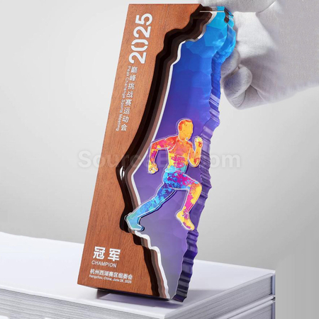 客製化創意木獎座禮品