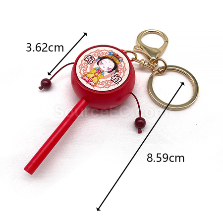 客製化迷你撥浪鼓鑰匙扣禮品