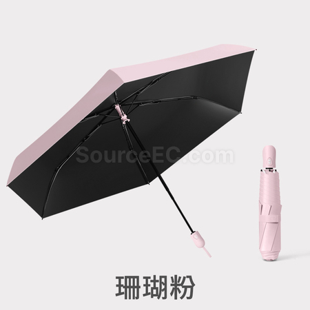 客製化超輕六骨自動摺疊雨傘禮品