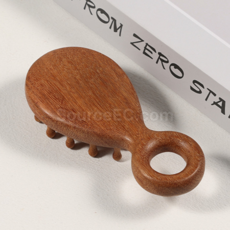 客製化檀木按摩梳禮品