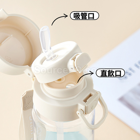 客製化雙飲吸管運動太空瓶禮品
