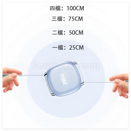 客製化240W伸縮快充數據線禮品