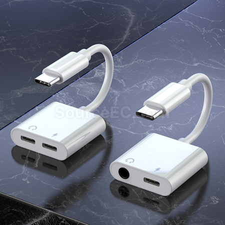 客製化Type - C二合一耳機充電擴充器禮品