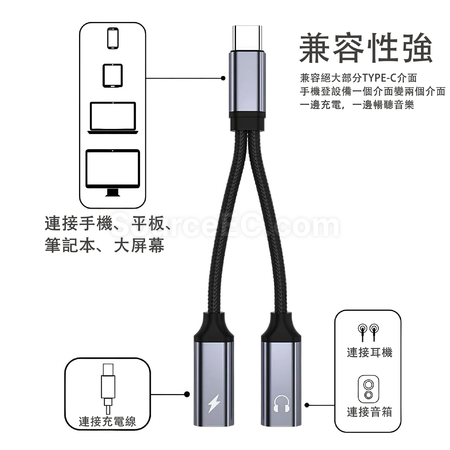 客製化Type-C轉雙Type-C孔禮品