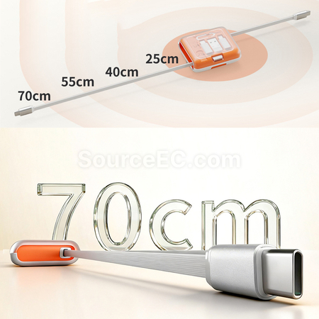 客製化65W快充單拉伸縮數據線禮品