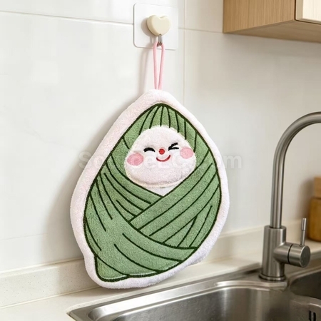 客製化卡通粽子擦手毛巾禮品