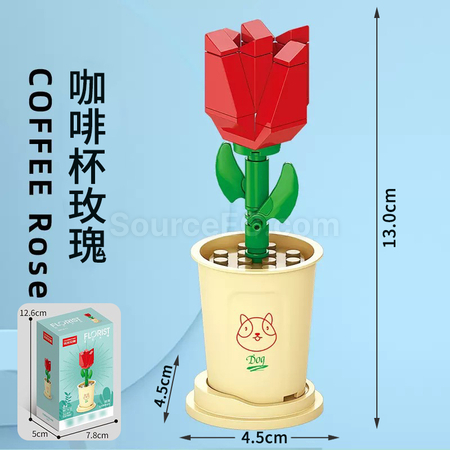 客製化咖啡杯植物系列積木-12星座系列禮品