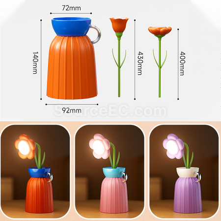 客製化花朵檯燈擺件禮品