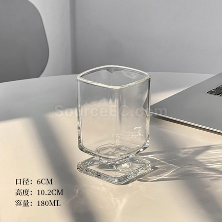 客製化中古設計矮腳玻璃杯禮品
