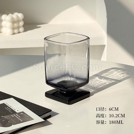 客製化中古設計矮腳玻璃杯禮品