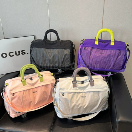 滑輪旅行雙層收納袋