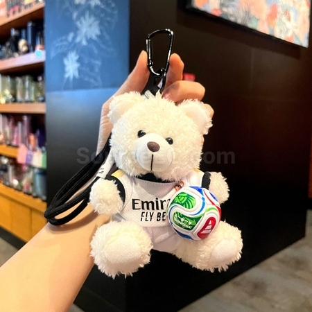 客製化足球小熊掛件鑰匙圈禮品