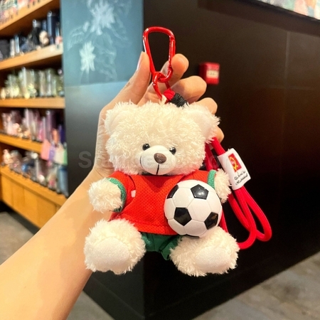 客製化足球小熊掛件鑰匙圈禮品