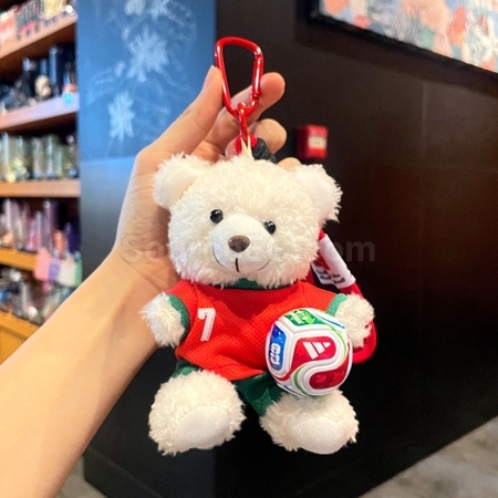 客製化足球小熊掛件鑰匙圈禮品