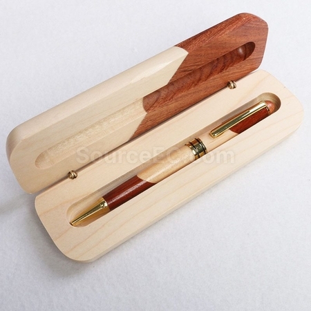 客製化拼木圓珠筆禮盒手工木質簽字筆套裝禮品