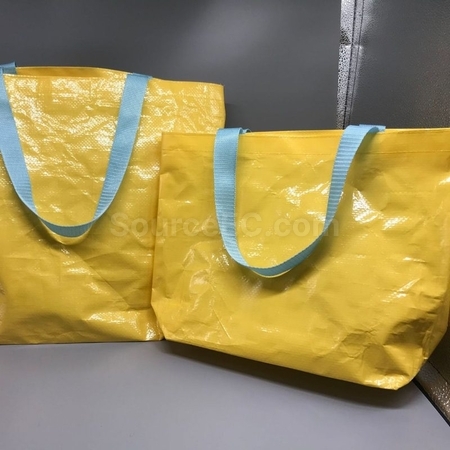 客製化夏季手提塑膠編織購物袋禮品