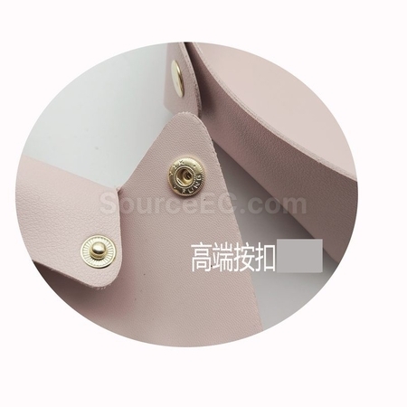 客製化圓形PU皮革桌面化妝首飾收納盤禮品