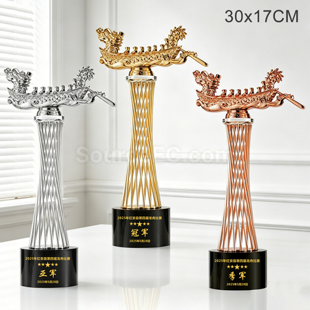 客製化龍舟水晶獎盃禮品