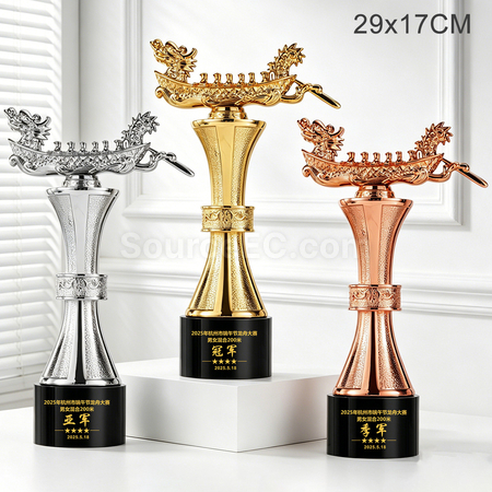 客製化龍舟水晶獎盃禮品