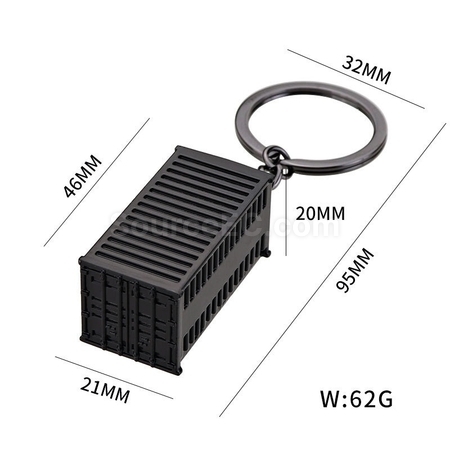 客製化創意仿真貨櫃鑰匙扣禮品