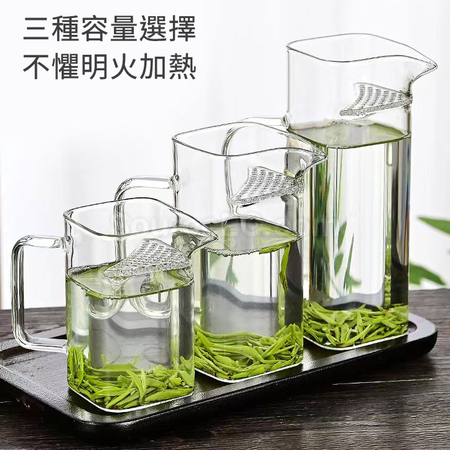 客製化月牙過濾玻璃茶壺玻璃杯套裝禮品