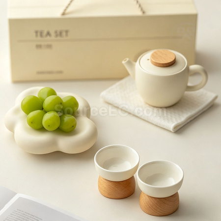 輕奢陶瓷泡茶壺茶杯套裝