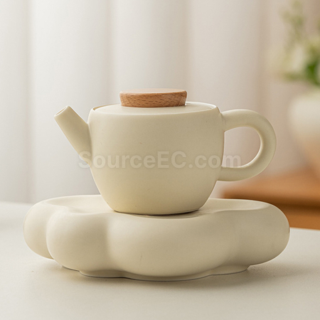 客製化輕奢陶瓷泡茶壺茶杯套裝禮品