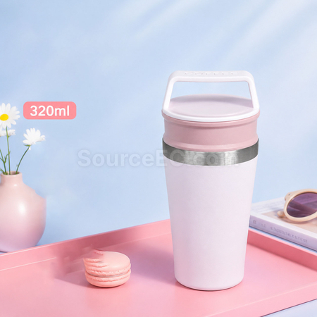客製化手提隨行咖啡杯不鏽鋼保溫杯禮品