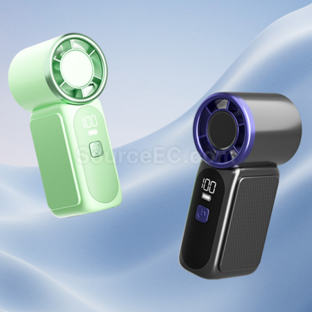 客製化USB充電續航渦輪便攜式戶外小風扇禮品