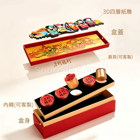 客製化紙雕茗茶禮盒禮品