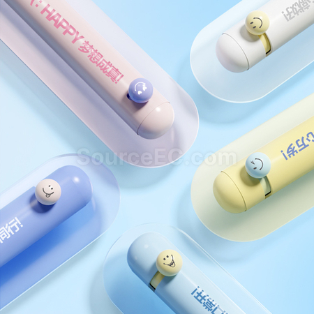 客製化笑臉旋轉解壓筆禮品