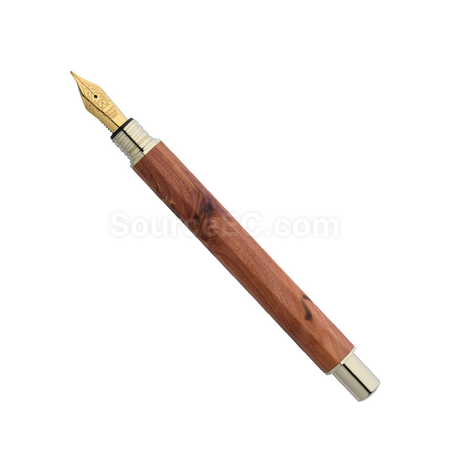 客製化【台製】八角龍柏木鋼筆禮品