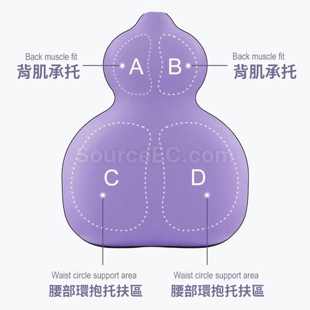 客製化葫蘆記憶棉腰靠禮品