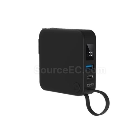 【台製】自帶線AC插頭多合一行動電源