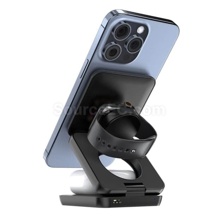 客製化【台製】3in1 折疊式磁吸無線充電器座禮品