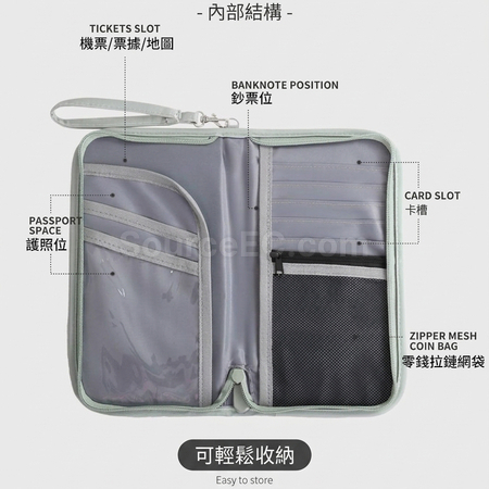 客製化極簡防盜刷RFID護照包禮品