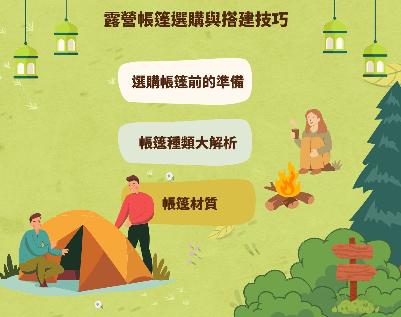 帳篷搭建技巧