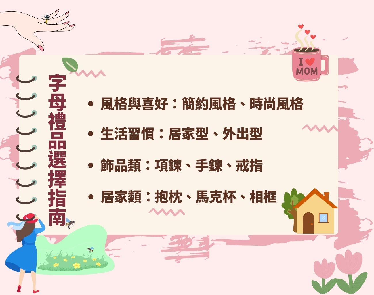 客製化禮品, 母親節禮物, 字母禮品, 包包, 香薰