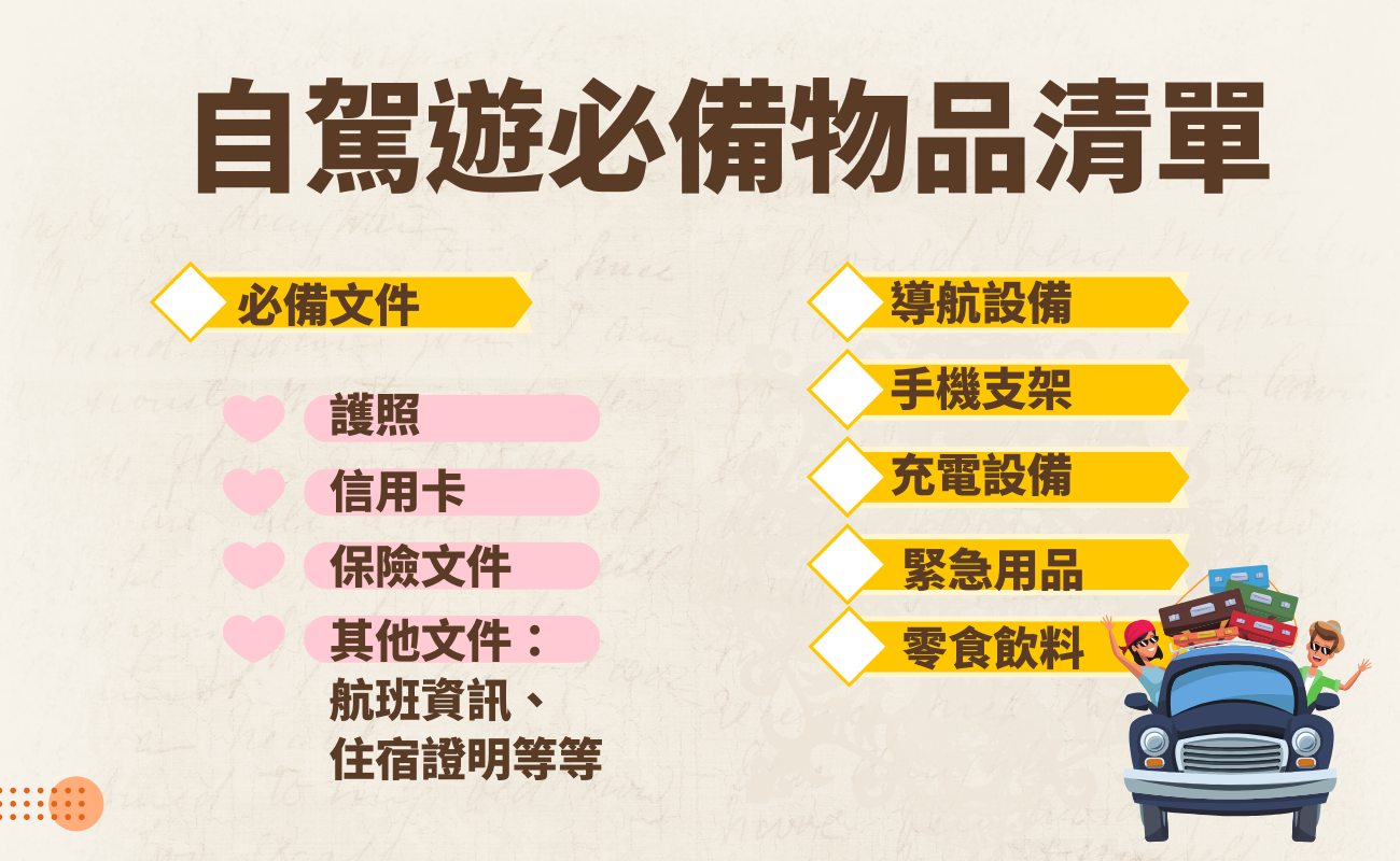 自駕遊,新手必看,安全駕駛,旅行禮品,客製化禮品