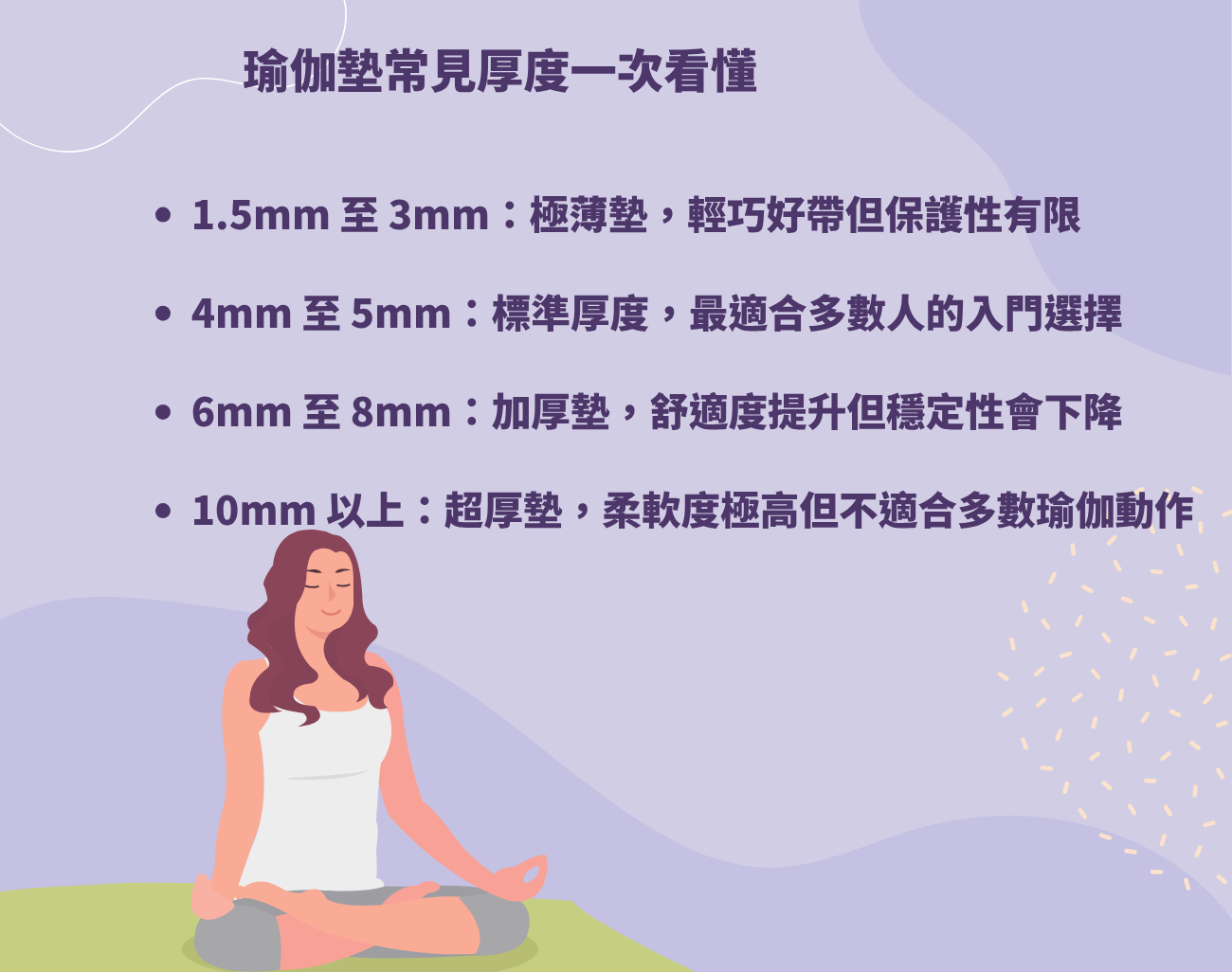 瑜伽墊厚度怎麼選
