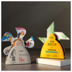 創意金屬旋轉水晶獎座