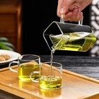 客製化月牙過濾玻璃茶壺玻璃杯套裝禮品