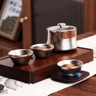 客製化純鈦一壺三杯泡茶套裝禮品